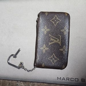 Louis Vuitton Monogram Keychain Coin Pouch Wallet 100% AUTHENTIC